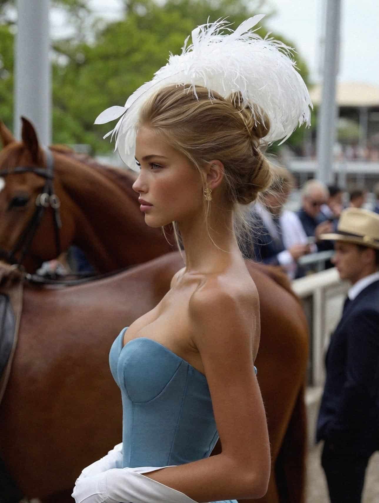 Victoria Van Der Berg at Royal Ascot racecourse in Berkshire, UK