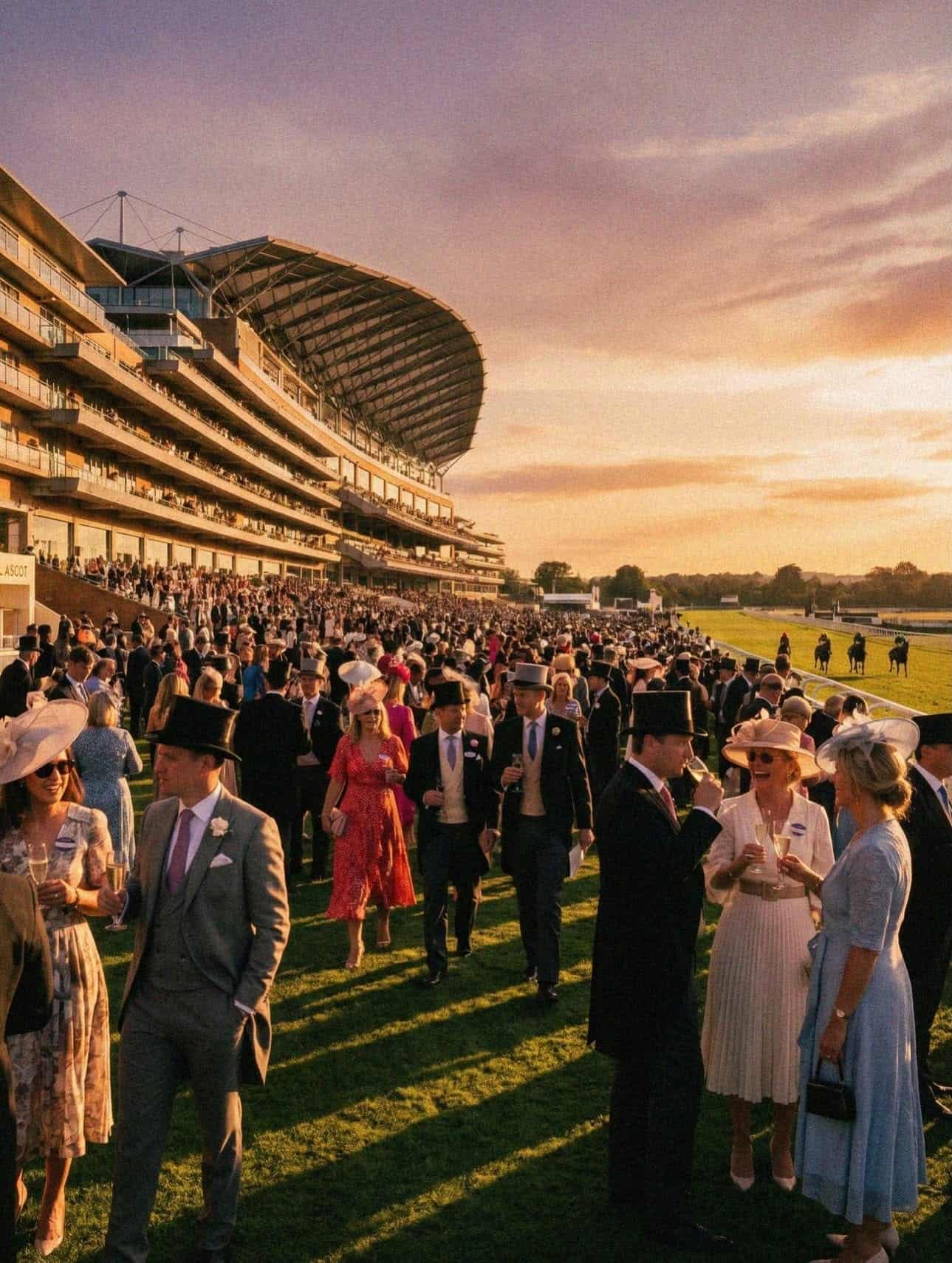 Victoria Van Der Berg dressed for an evening event during Royal Ascot week, Berkshire