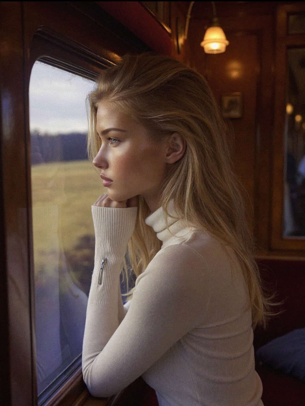 Victoria Van Der Berg Orient Express window.