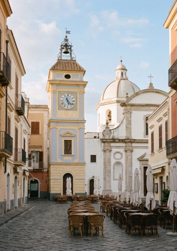 The Piazzetta of Capri in the quiet early morning