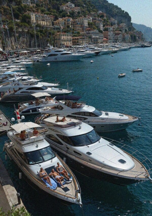 Watching the Monaco Grand Prix from a Yacht