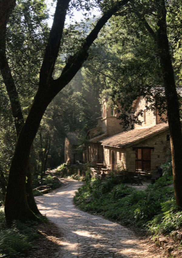 The Eremo delle Carceri, the Franciscan forest hermitage on Monte Subasio above Assisi