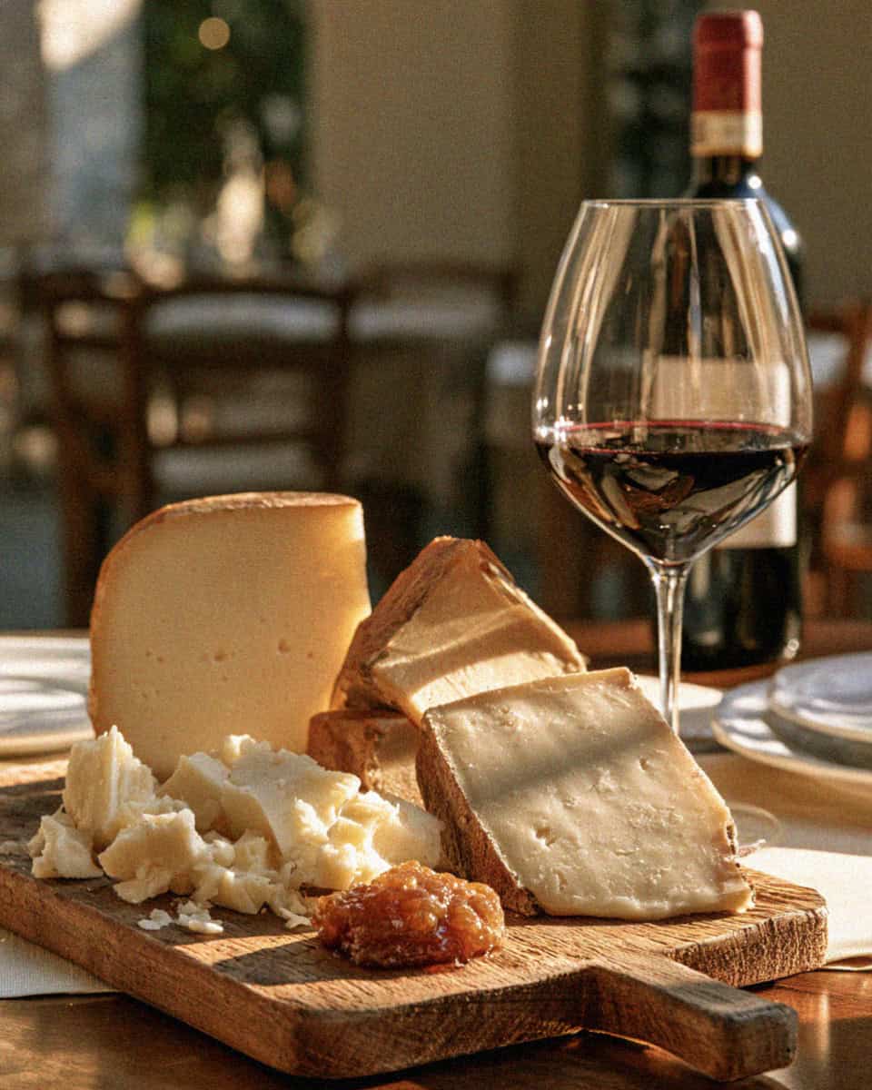 The cheese board in Bergamo, Italy