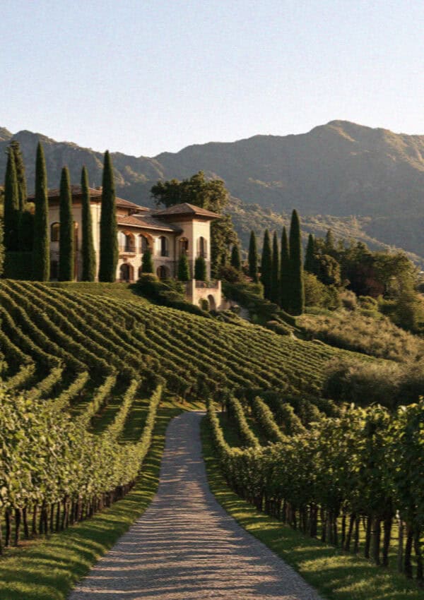 The franciacorta vineyards in Bergamo, Italy