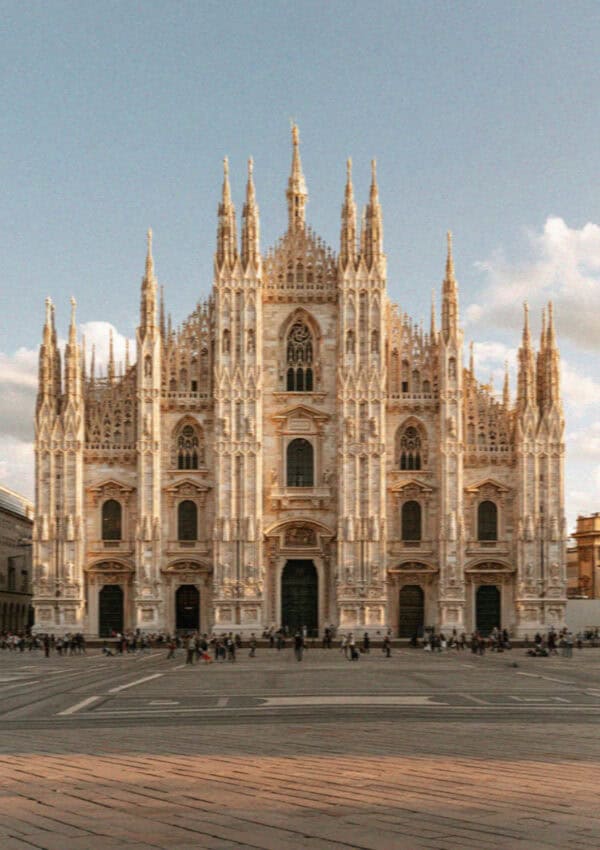 The milan duomo in Bergamo, Italy