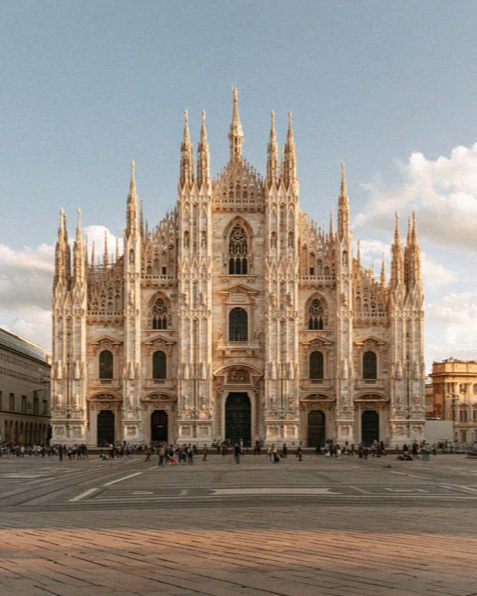 The milan duomo in Bergamo, Italy