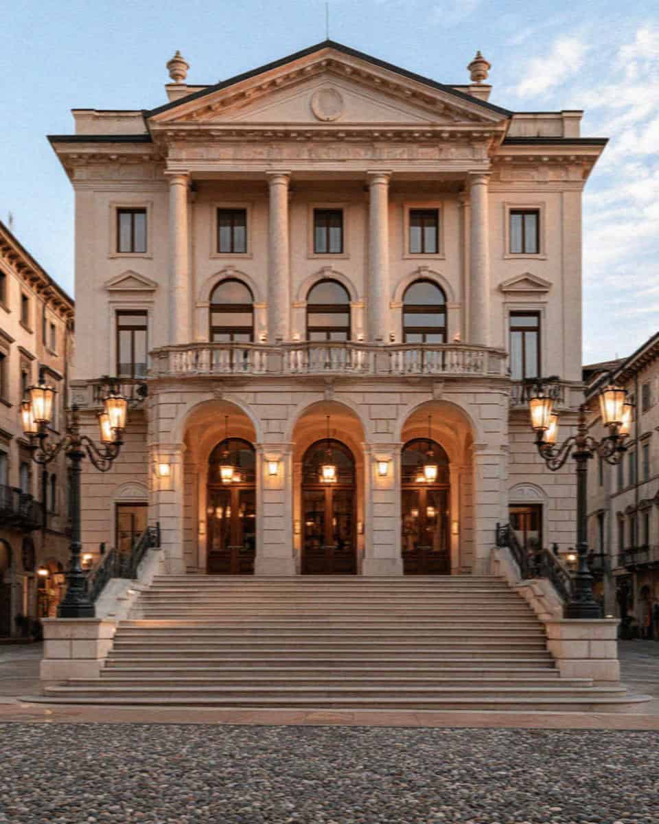 The teatro donizetti in Bergamo, Italy