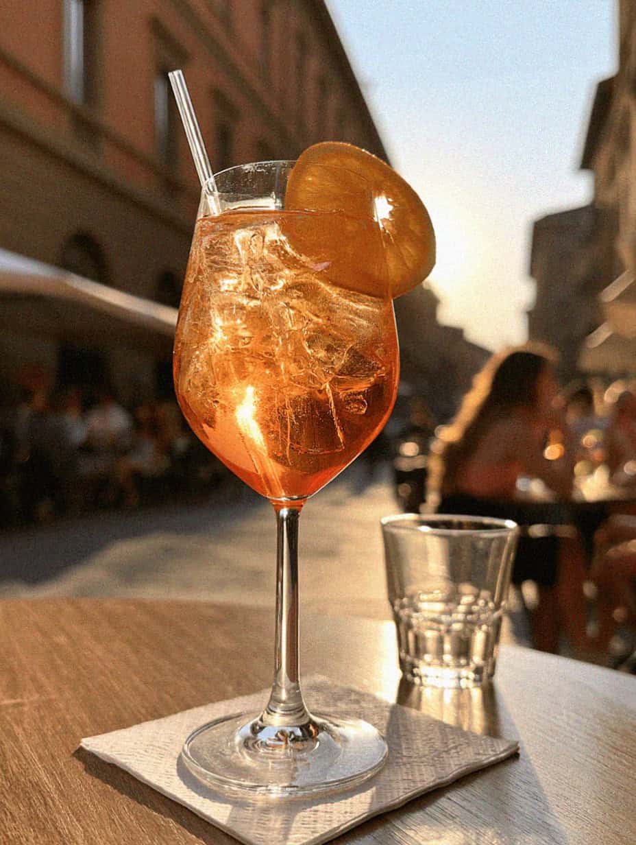 An aperitivo spritz in Bologna