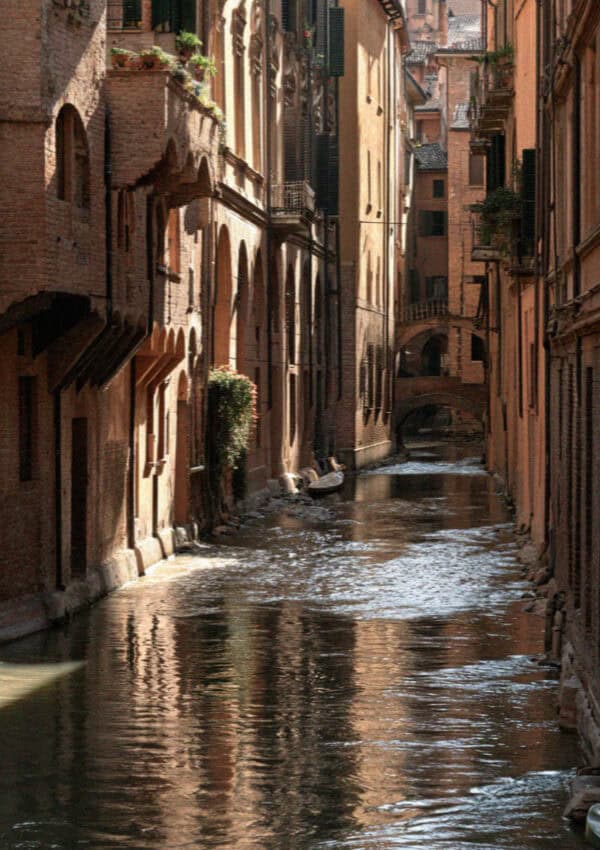 The Canale delle Moline in Bologna