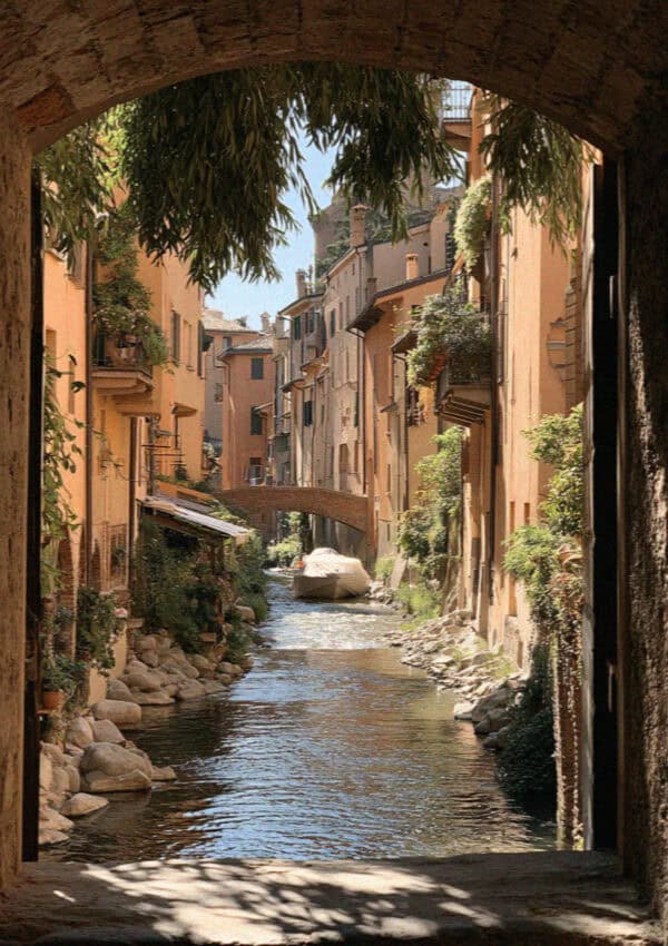 The Finestrella on Via Piella overlooking Bologna's hidden canal