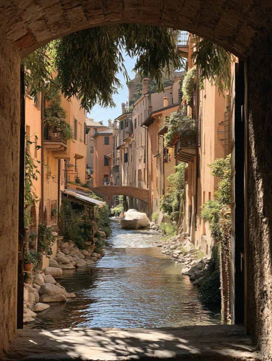 The Finestrella on Via Piella overlooking Bologna's hidden canal