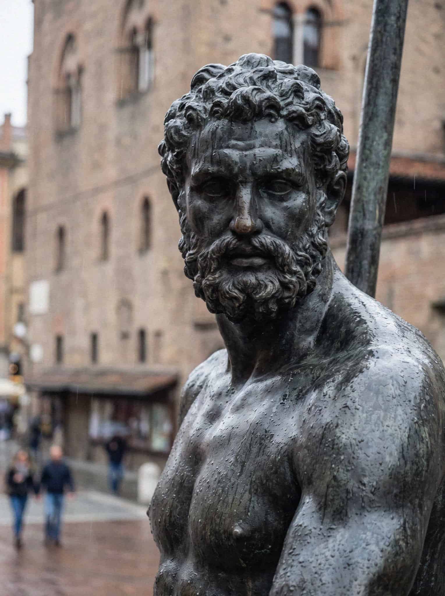The Fountain of Neptune in Bologna