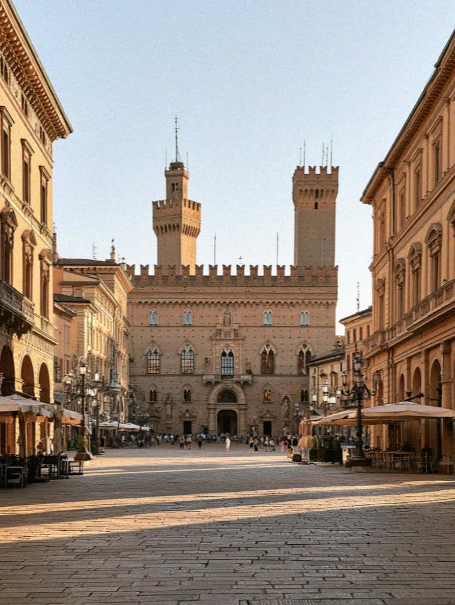 Piazza Maggiore in the heart of Bologna