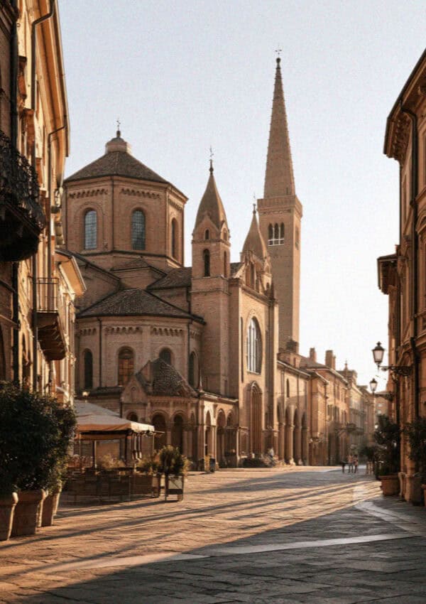 Piazza Santo Stefano and its churches in Bologna