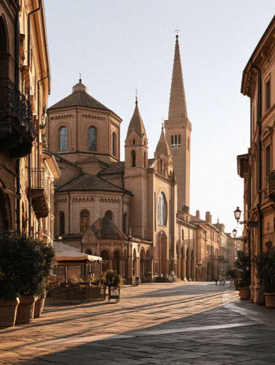 Piazza Santo Stefano and its churches in Bologna