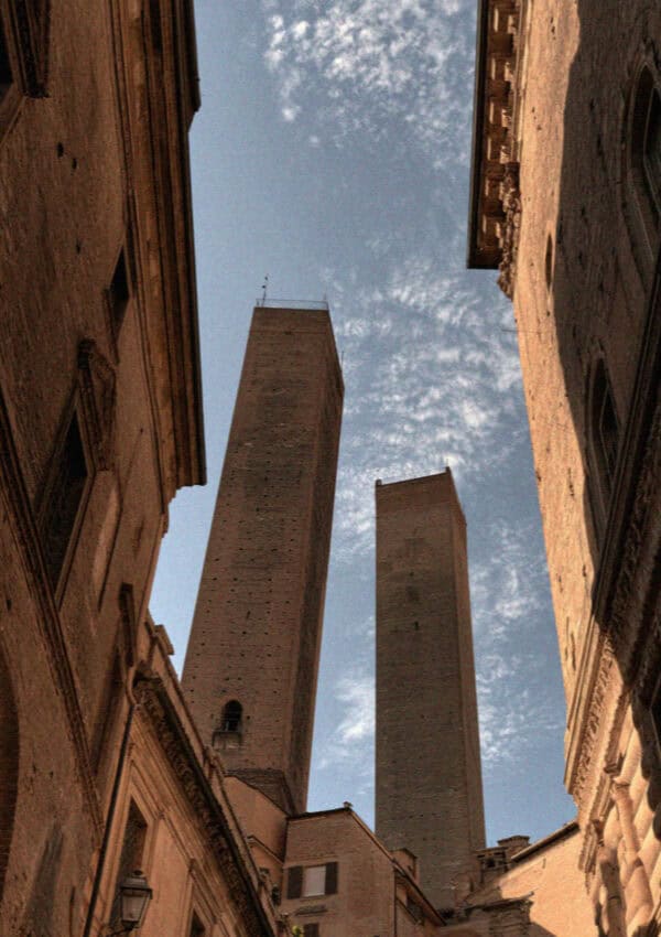 The Two Towers (Due Torri) of Bologna