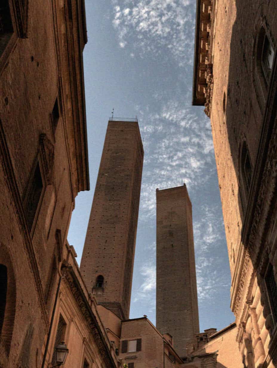 The Two Towers (Due Torri) of Bologna