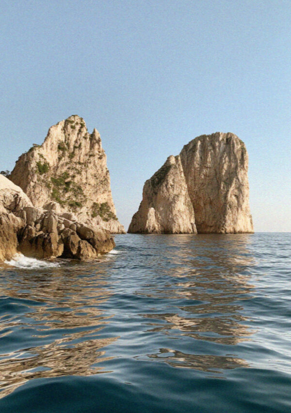 Capri faraglioni from boat