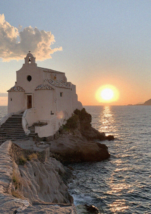 Forio Soccorso Church on the island of Ischia in the Bay of Naples