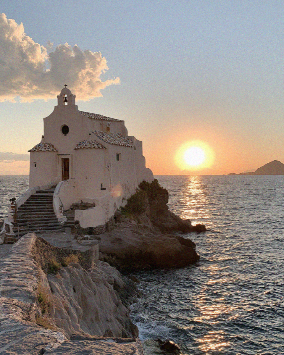 Forio Soccorso Church on the island of Ischia in the Bay of Naples