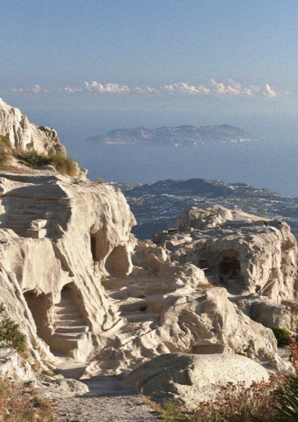 Monte Epomeo Summit on the island of Ischia in the Bay of Naples