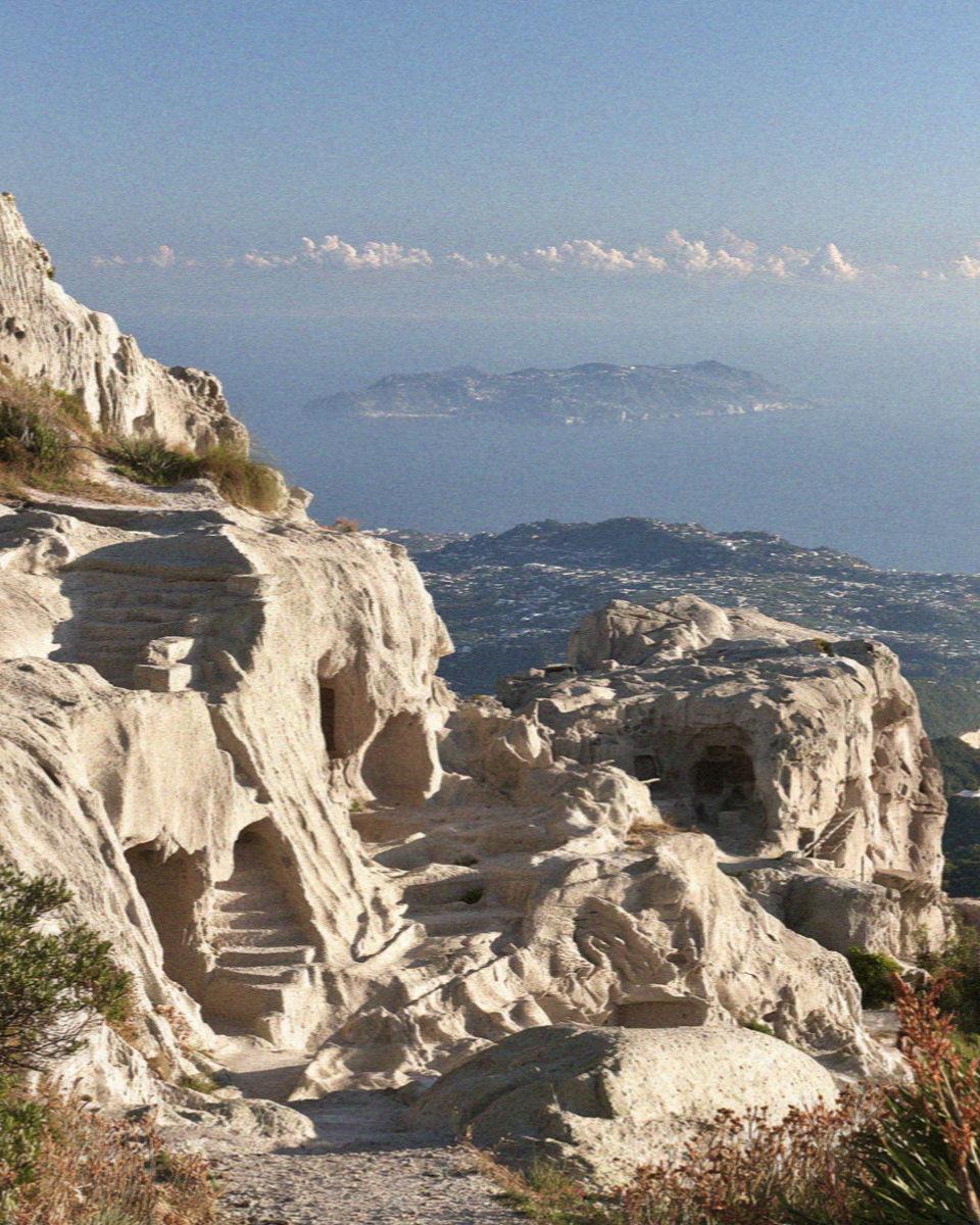 Monte Epomeo Summit on the island of Ischia in the Bay of Naples