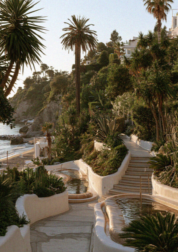 Negombo Thermal Park on the island of Ischia in the Bay of Naples