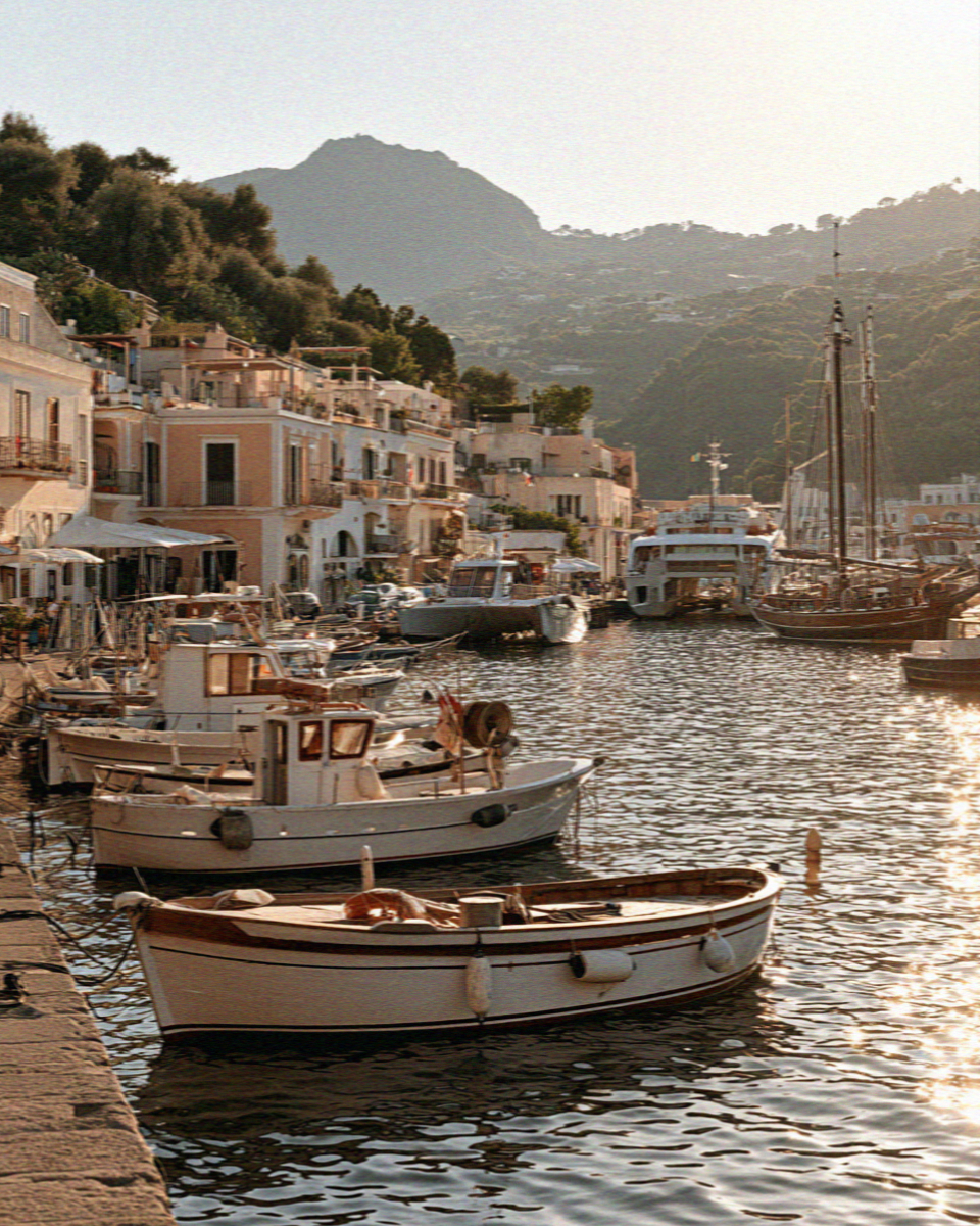 Ponte Harbour on the island of Ischia in the Bay of Naples
