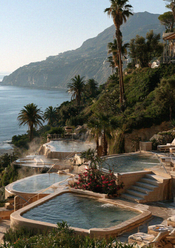 Poseidon Thermal Terraces on the island of Ischia in the Bay of Naples