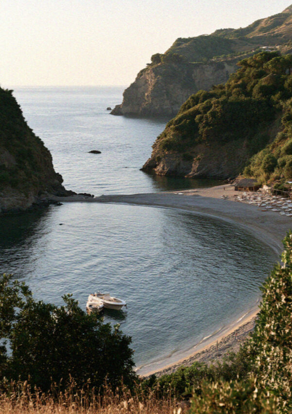 San Montano Bay on the island of Ischia in the Bay of Naples