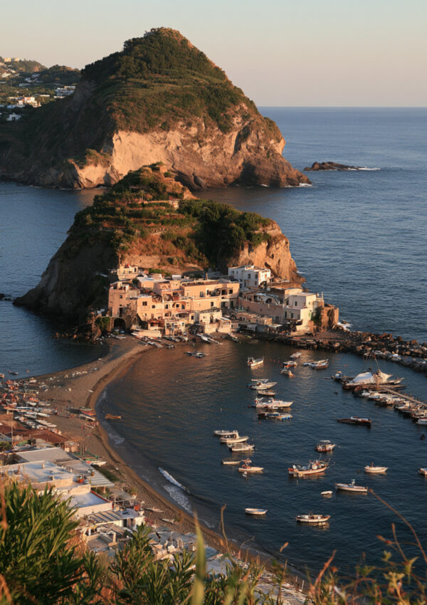Santangelo Promontory on the island of Ischia in the Bay of Naples
