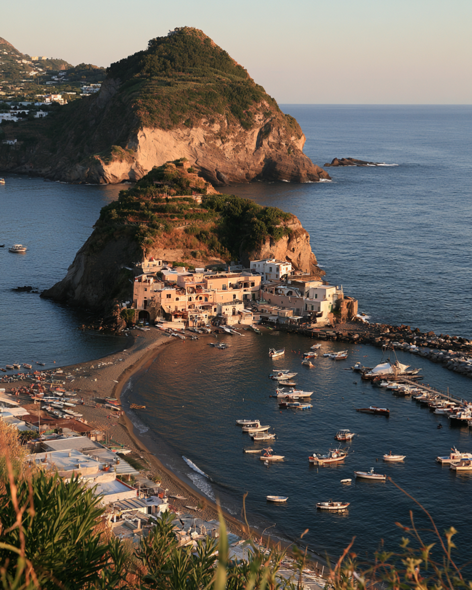 Santangelo Promontory on the island of Ischia in the Bay of Naples