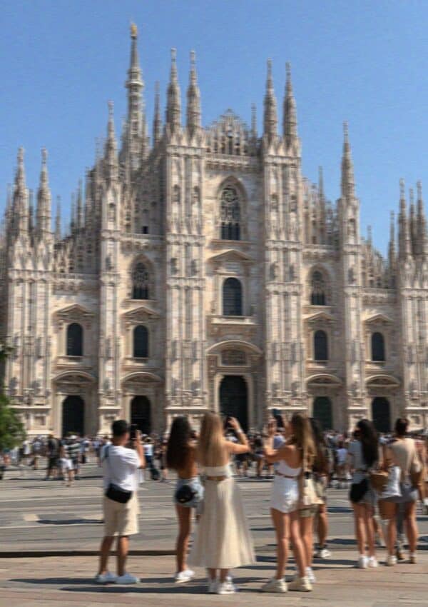 Milan Duomo Tourists