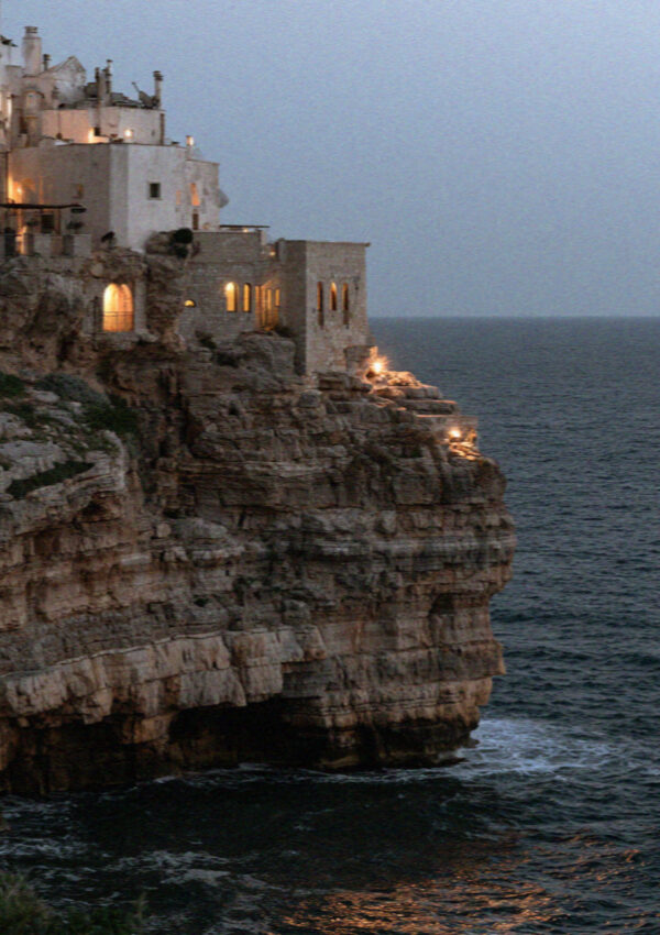 The cliffs at blue hour, Polignano a Mare