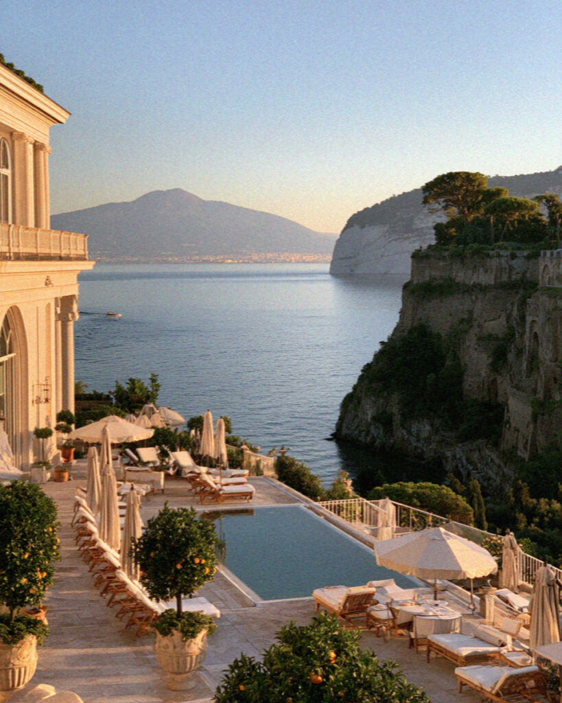 Sorrento grand hotel terrace view