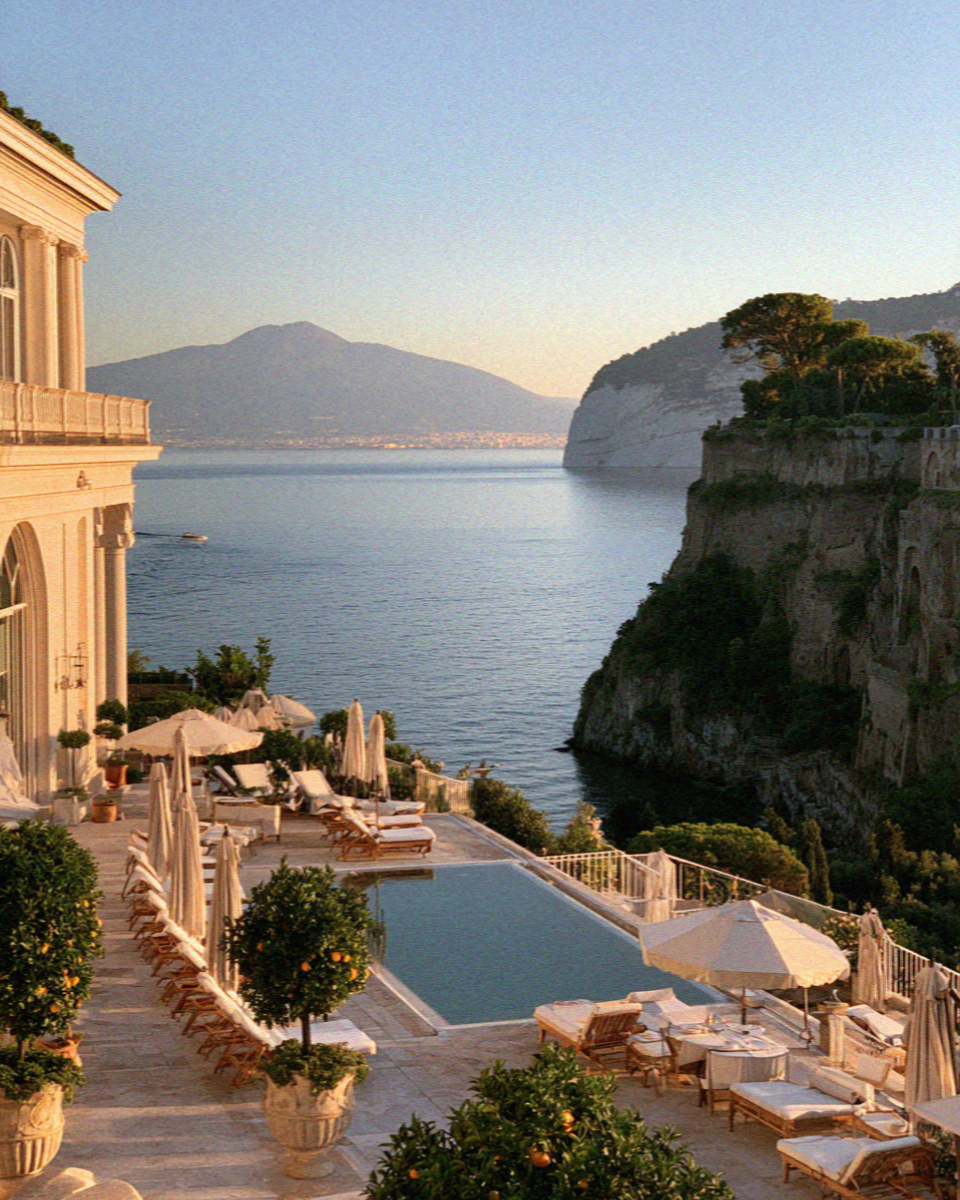 Sorrento grand hotel terrace view
