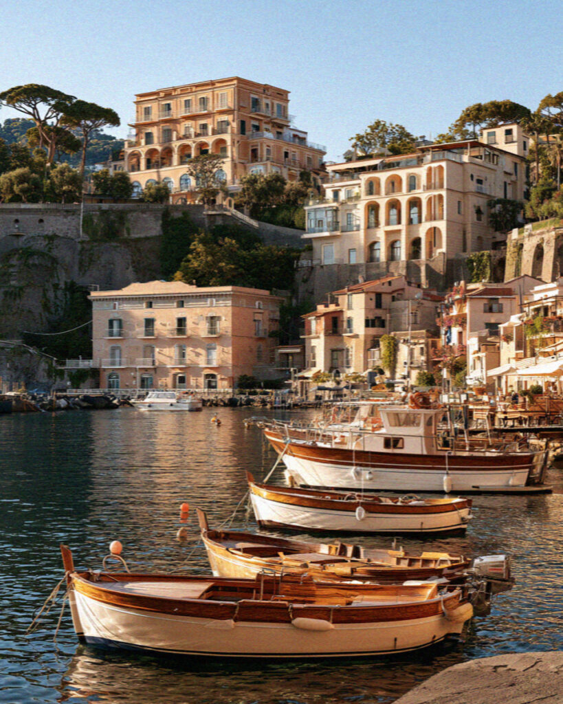 Sorrento marina grande colorful boats