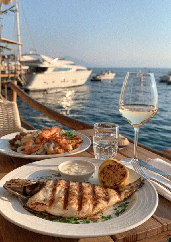 Sorrento marina grande seafood lunch