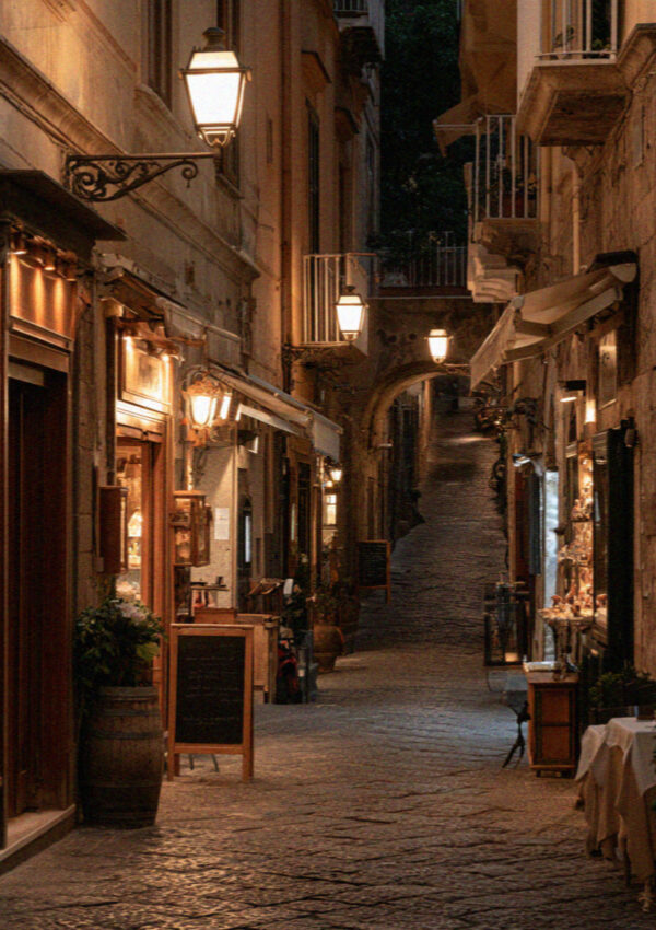 Sorrento night lanterns old town