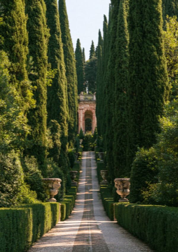 The cypress avenue of the Giardino Giusti, Verona