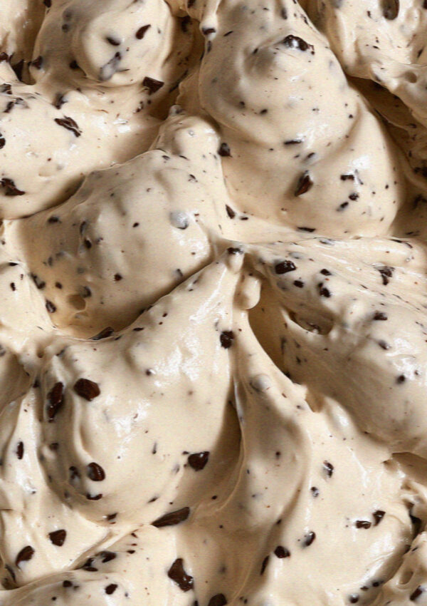Stracciatella gelato with chocolate shards, invented in Bergamo