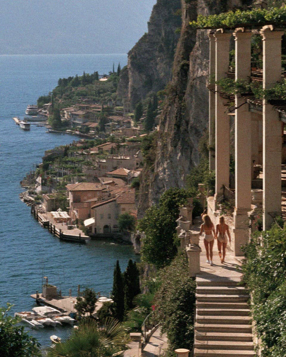 The lemon terraces and cliff path at Limone sul Garda