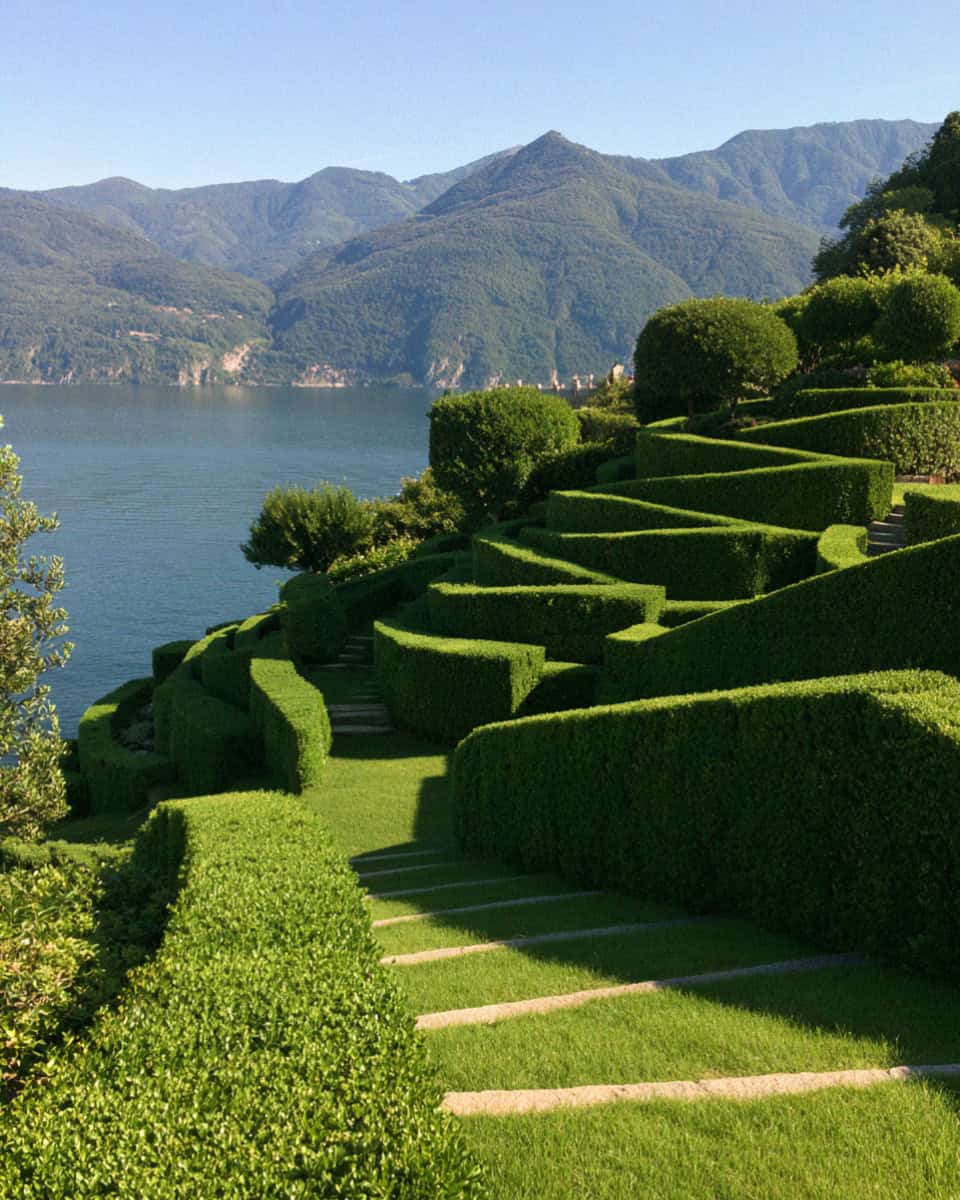 Topiary gardens above Lake Maggiore