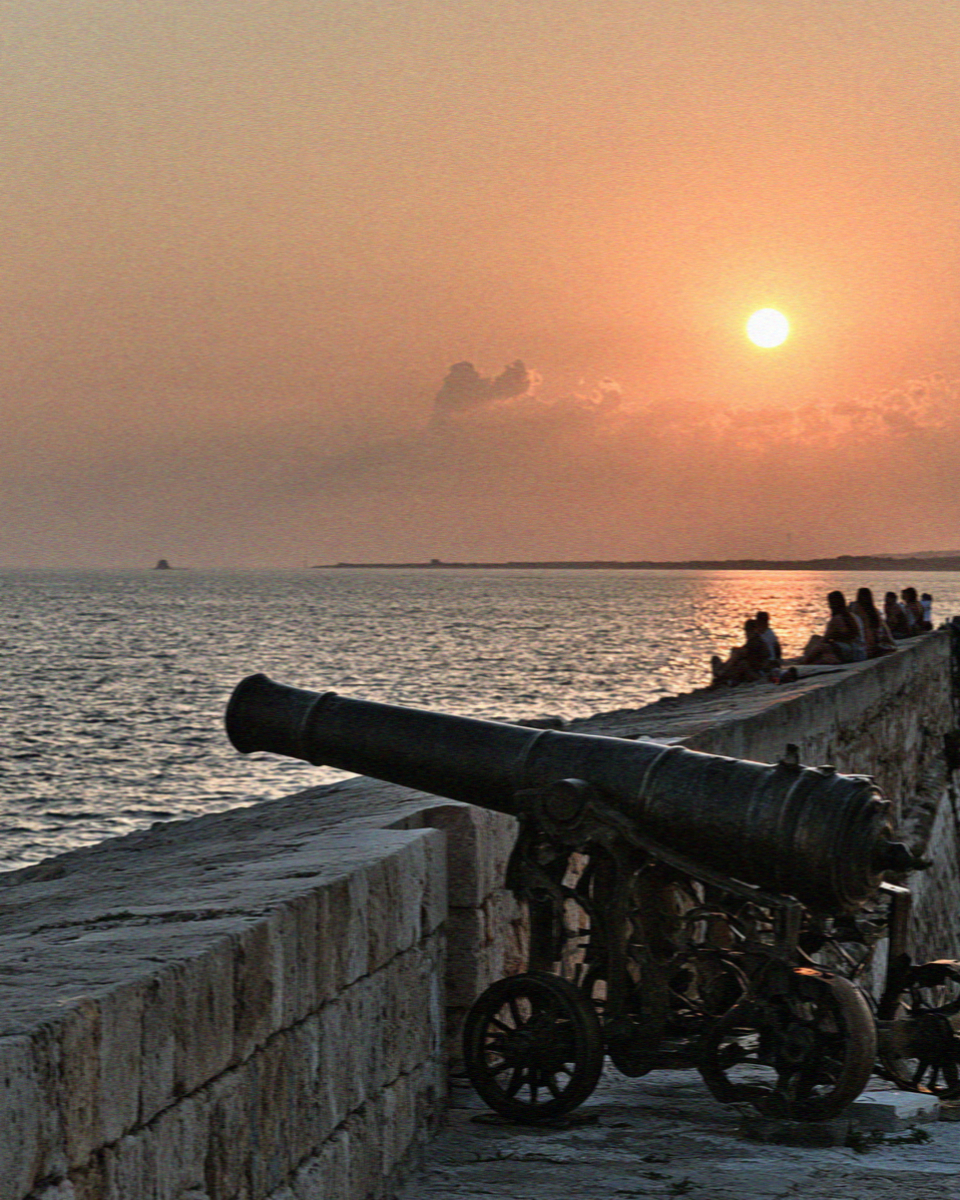 Sunset from the bastions at Alghero, Sardinia
