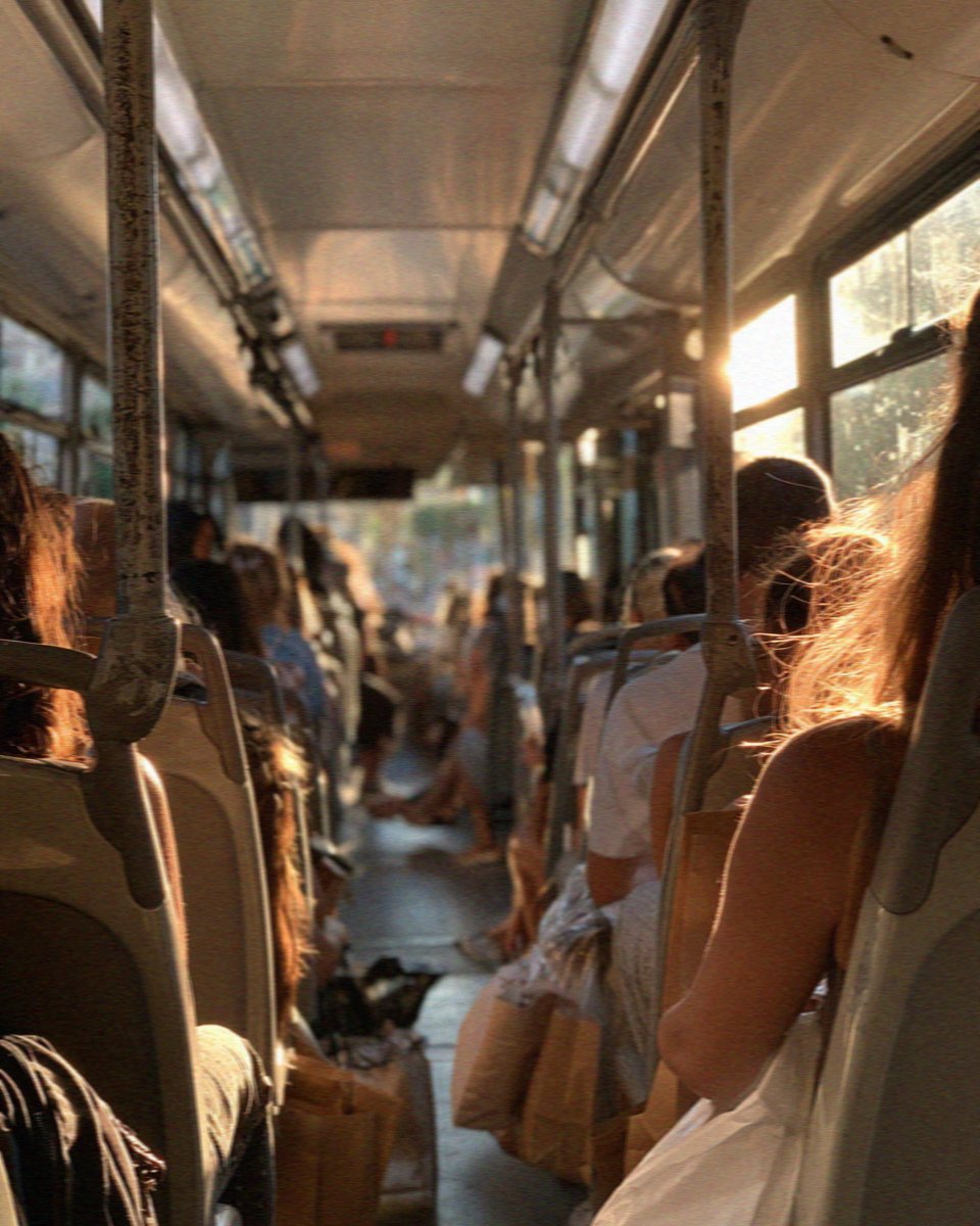 The inside of a city bus to the beach in Cagliari in Sardinia