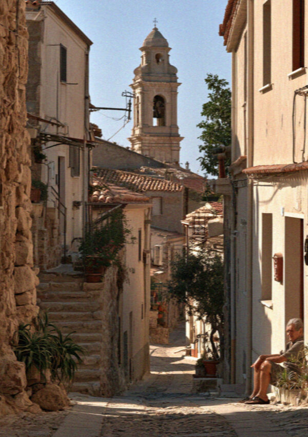 A hill village inland from Cagliari, Sardinia