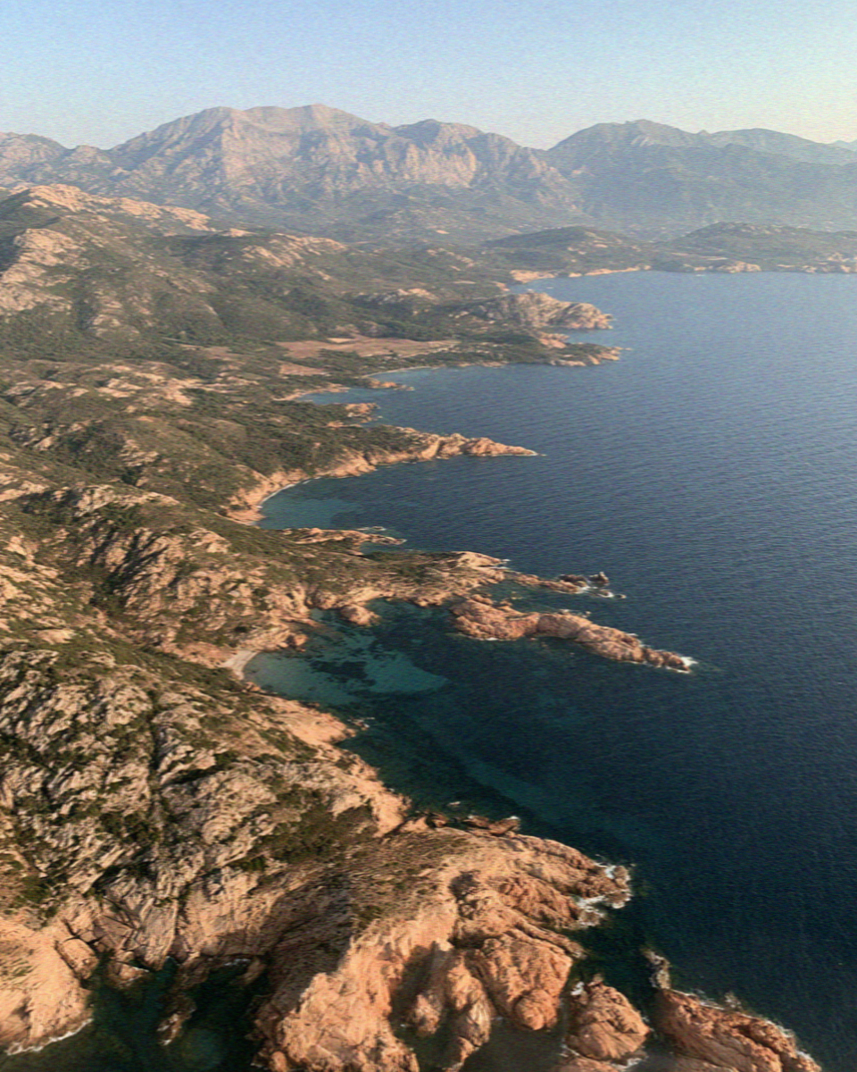 The granite coast and turquoise water of Corsica