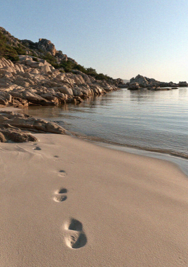 An empty cove at first light on the Costa Smeralda in Sardinia